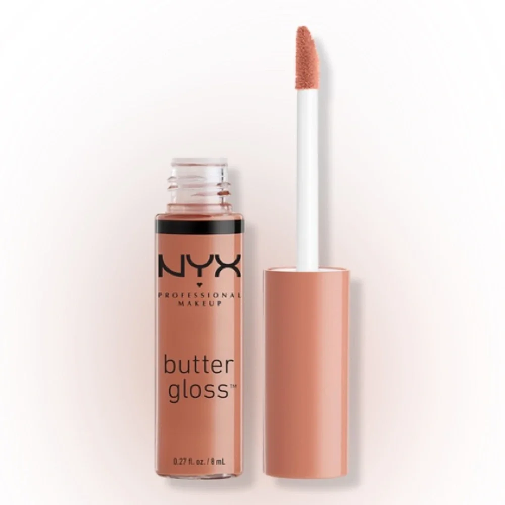 NYX PROFESSIONAL MAKEUP Butter Gloss Non-Sticky Lip Gloss Madeleine Nude NEW